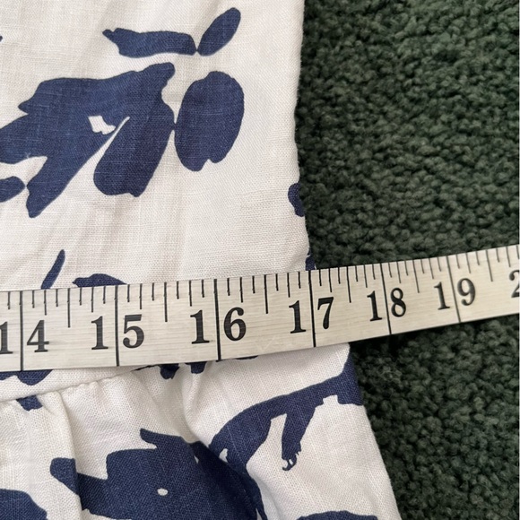 NWT M Magaschoni Fauna Floral Sleeveless Linen Blend Midi Dress Bold Shadow 10 - Picture 7 of 10